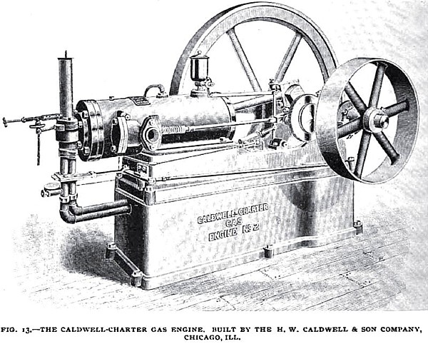 Fig. 13— The Caldwell-Charter Gas Engine
